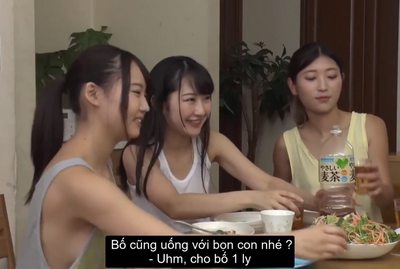Sướng khoái xoạc trộm mấy người chị họ dâm dê Hina Kanno